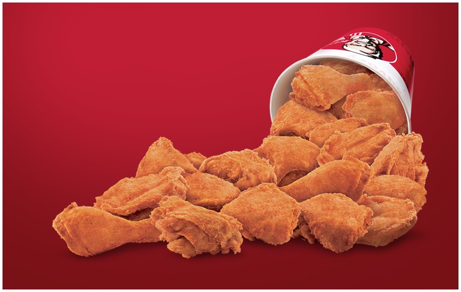 21 pieces of chicken from KFC