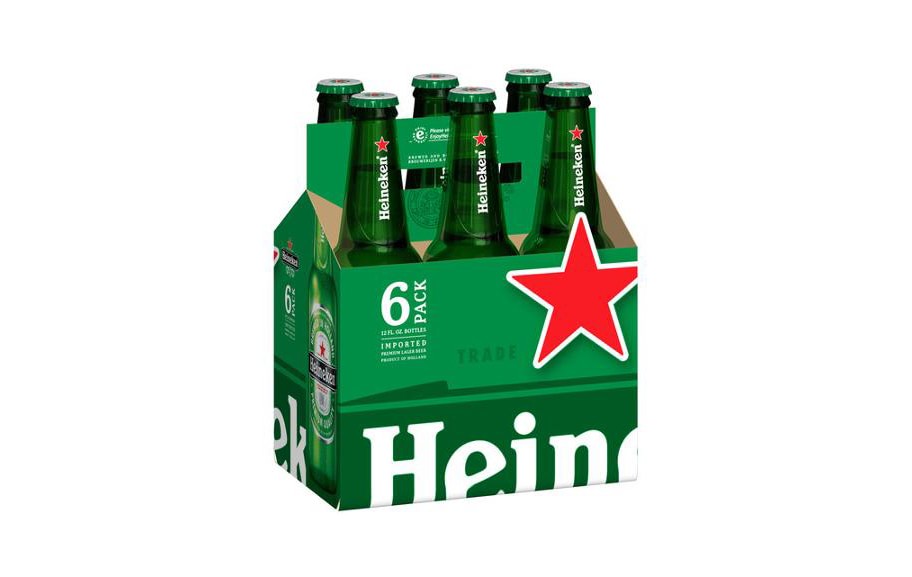 Heineken Lager Beer, 12 fl oz, 6 pack