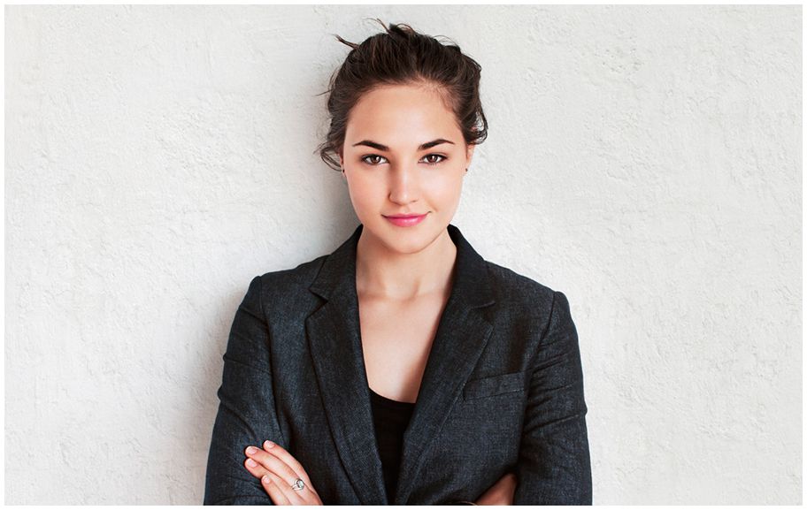 a young business woman