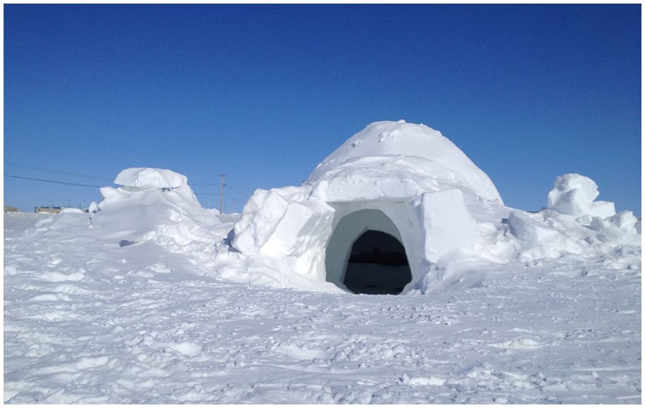 an igloo
