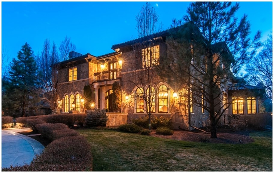 A Stone & Stucco Home on Best Block in Old Cherry Hills!
