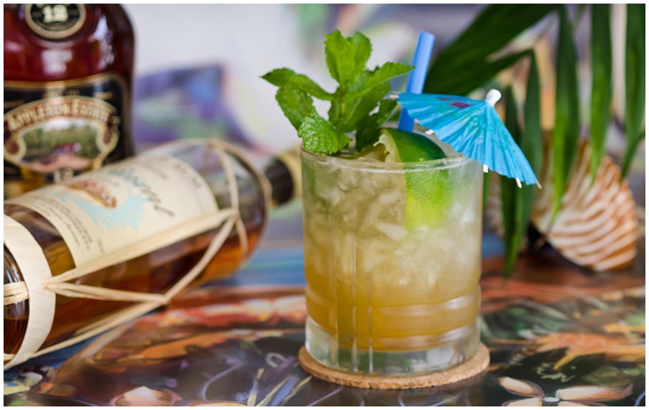 One of a kind Mai Tai of the Merchant Hotel in Belfast, Ireland